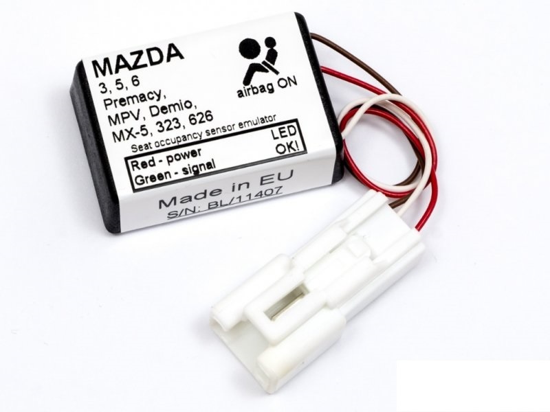 Emulátor zátěžová dečka spolujezdce airbagu MAZDA