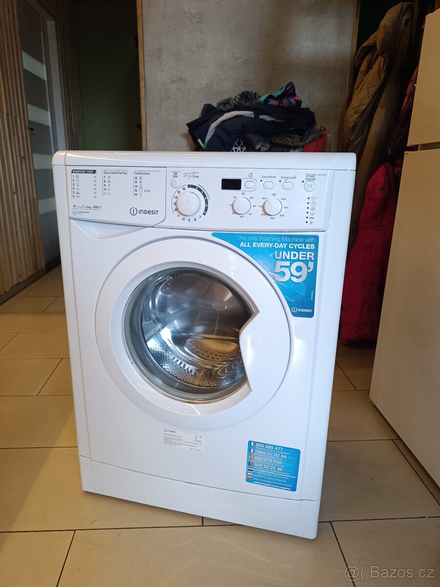Slim pračka Indesit na 6 kg
