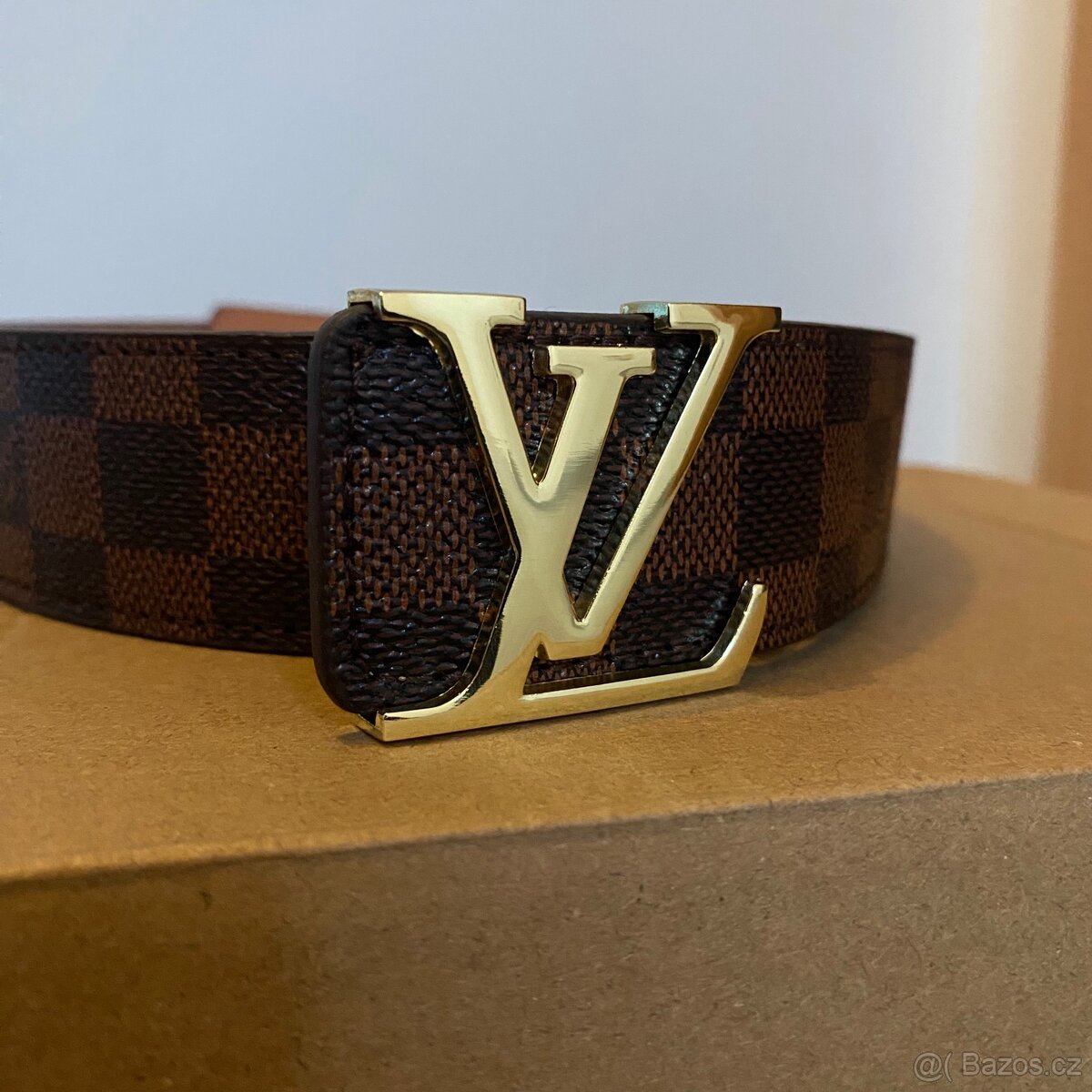 Louis Vuitton pásek hnědý