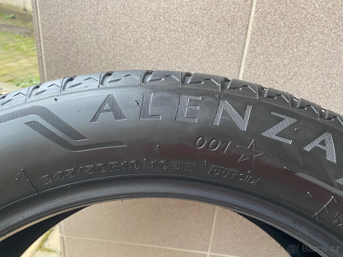 Nové letní pneu Bridgestone 245/50 R19