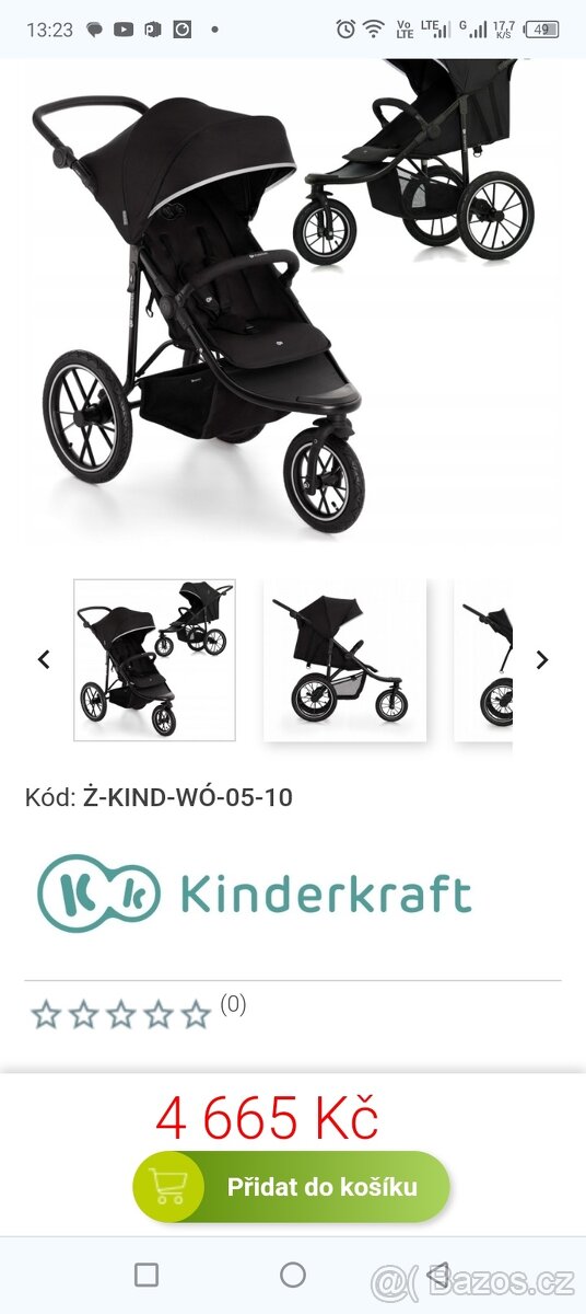 Sportovní kočárek kinderkraft