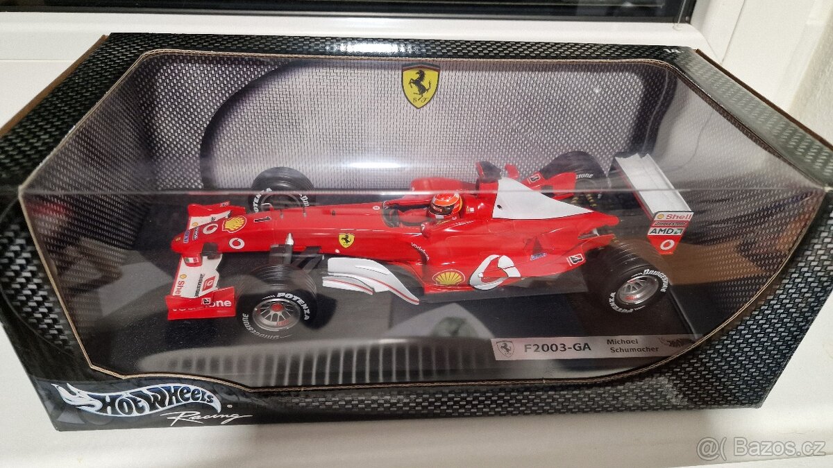 Hot Wheels Michael Schumacher 2003 Ferrari 1:18 Nové