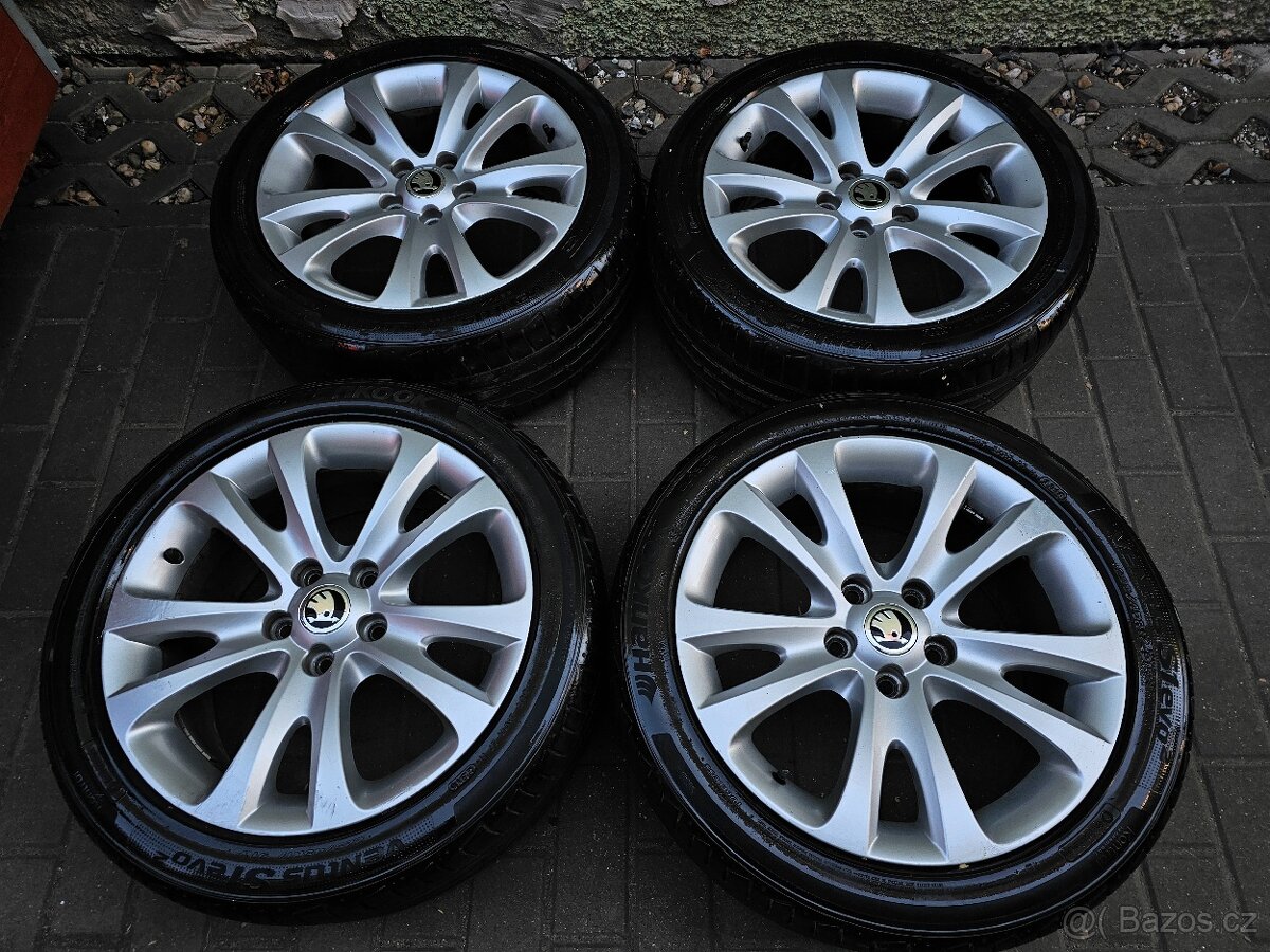 ALU letní kola Škoda 5x112  R17 Superb II Trifid