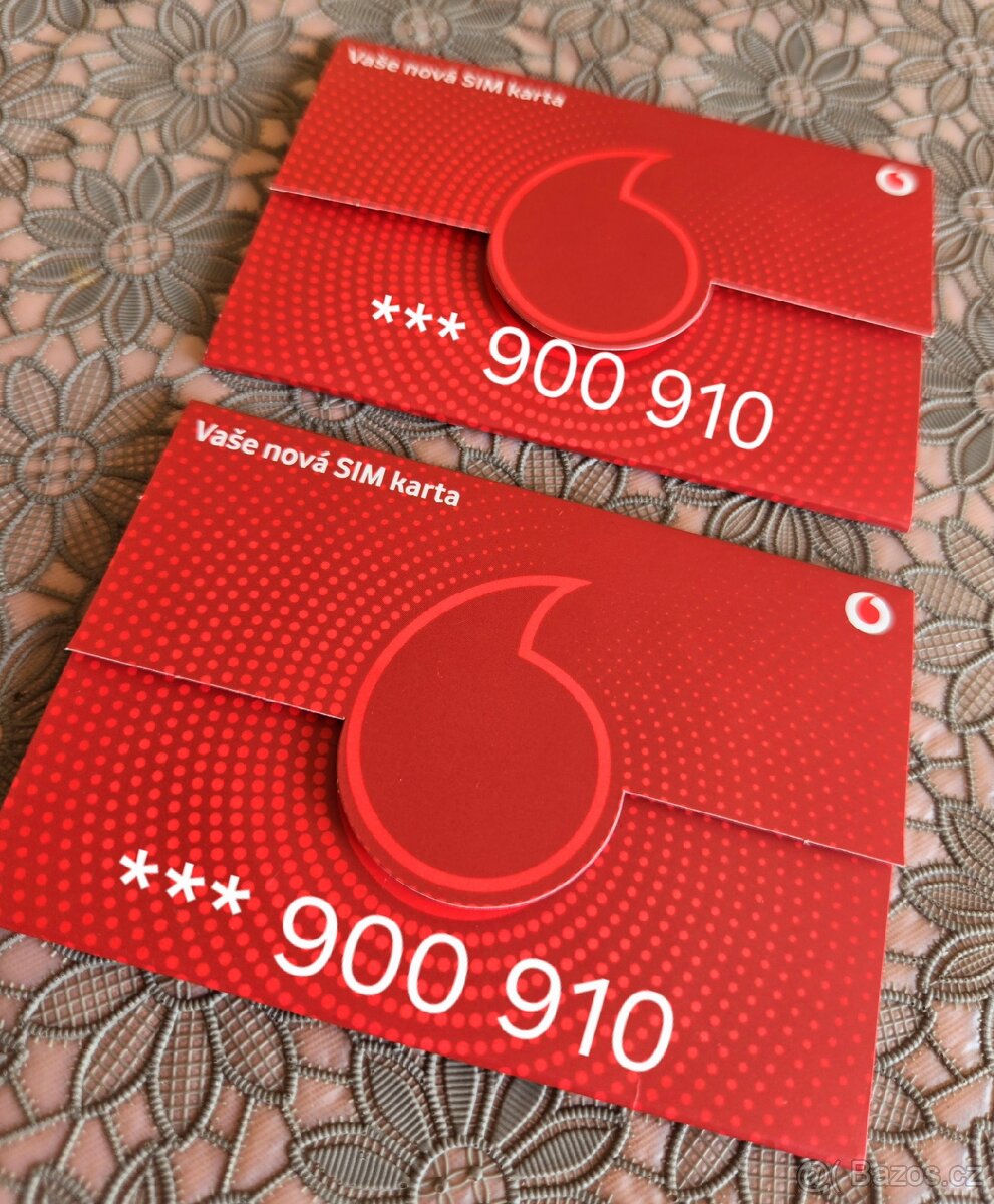 Dvě stejná čísla. VIP . Gold sim .