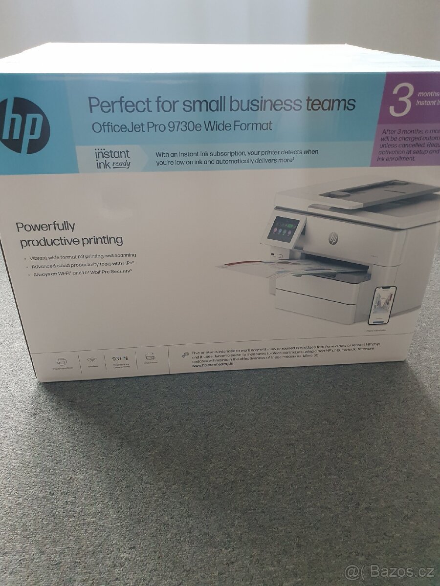 Nová Multifunkční Tiskárna HP OfficeJet Pro 9730e