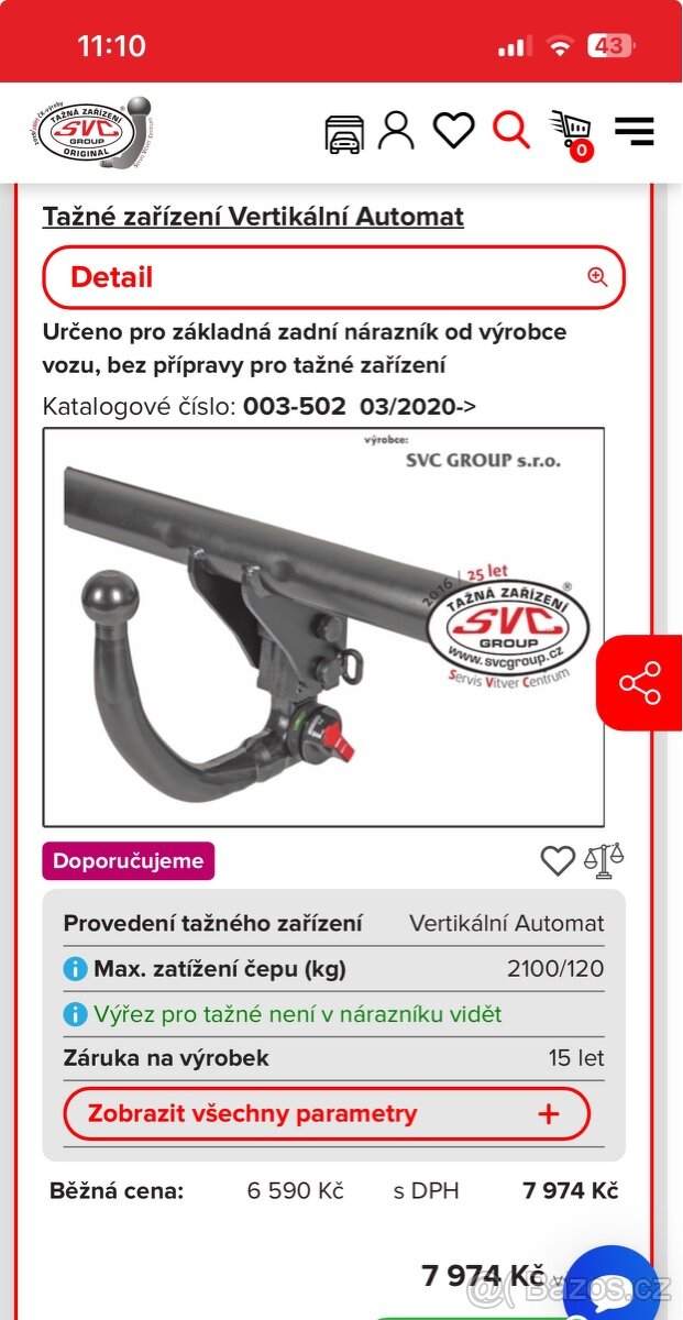Škoda Octávie 4 Tažné zařízení