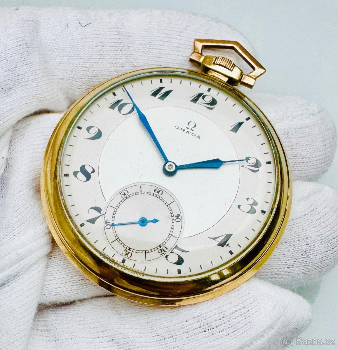 NÁDHERNÉ PÁNSKÉ ART DECO KAPESNÍ HODINKY OMEGA - FUNKČNÍ