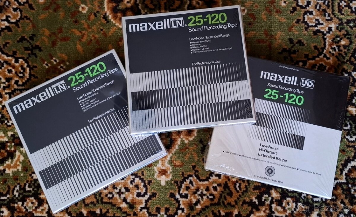 Magnetofonová cívka - páska Maxell LN 25-120