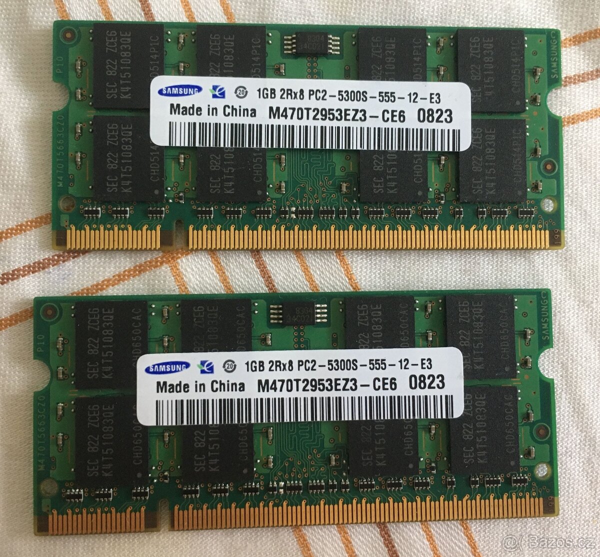 Prodam sodimm ram DDR2 2x1gb samsung