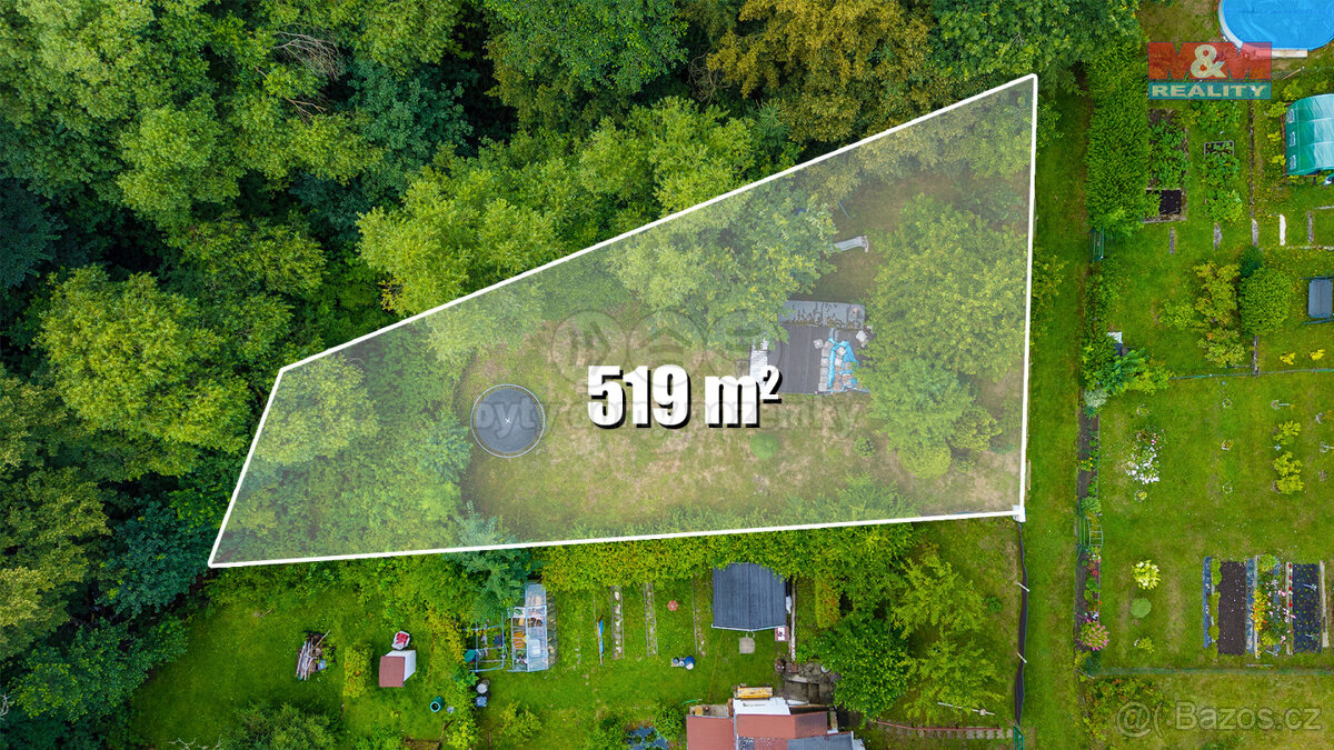 Prodej zahrady, 526 m², Žandov
