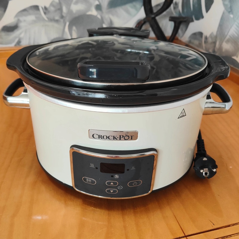 Pomalý hrnec Crockpot 3,5l smetanová/chrom