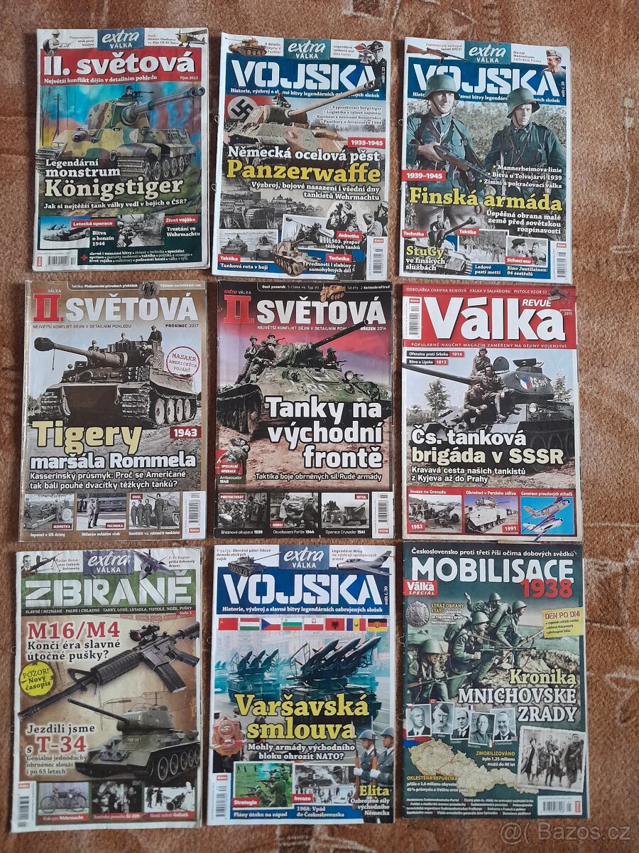 Vojenské válečné časopisy vojenská technika tanky