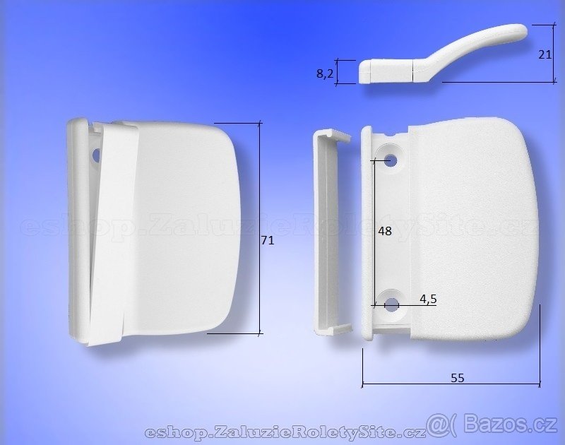 Madlo balkonových dveří - www.zaluzie-dily.cz