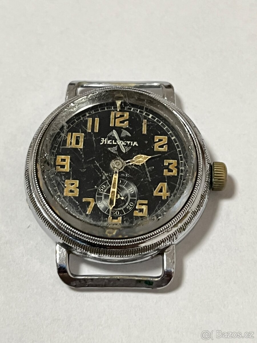 Letecké pilotní hodinky Helvetia 2. sv. Luftwaffe