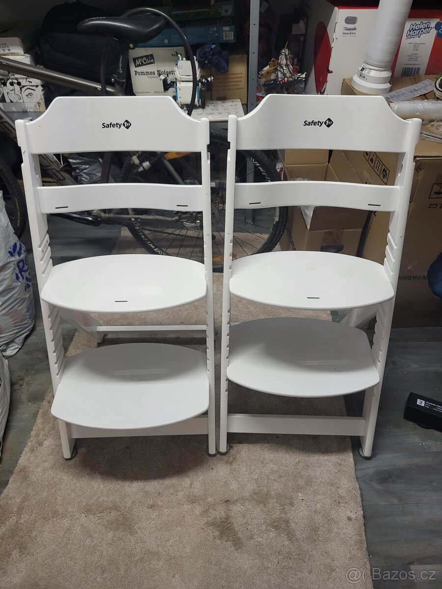 2x Safety 1st Dětská rostoucí jídelní židlička Toto