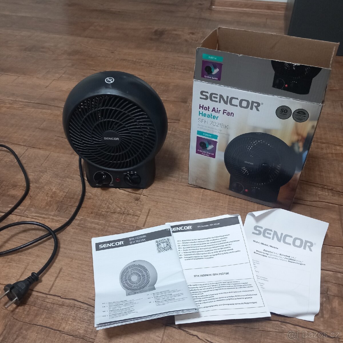 Teplovzdusny ventilator sencor SFH 7021BK