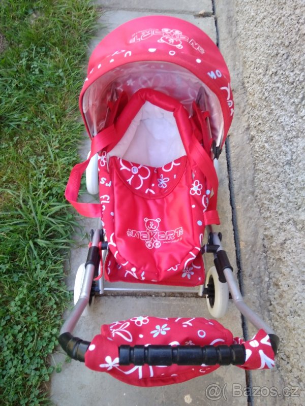 Dětský kočárek pro panenku, chodítko