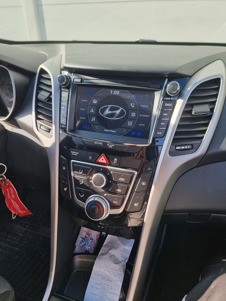 7" HYUNDAI i30 (2gen.) - ANDROID 13 - GPS rádio