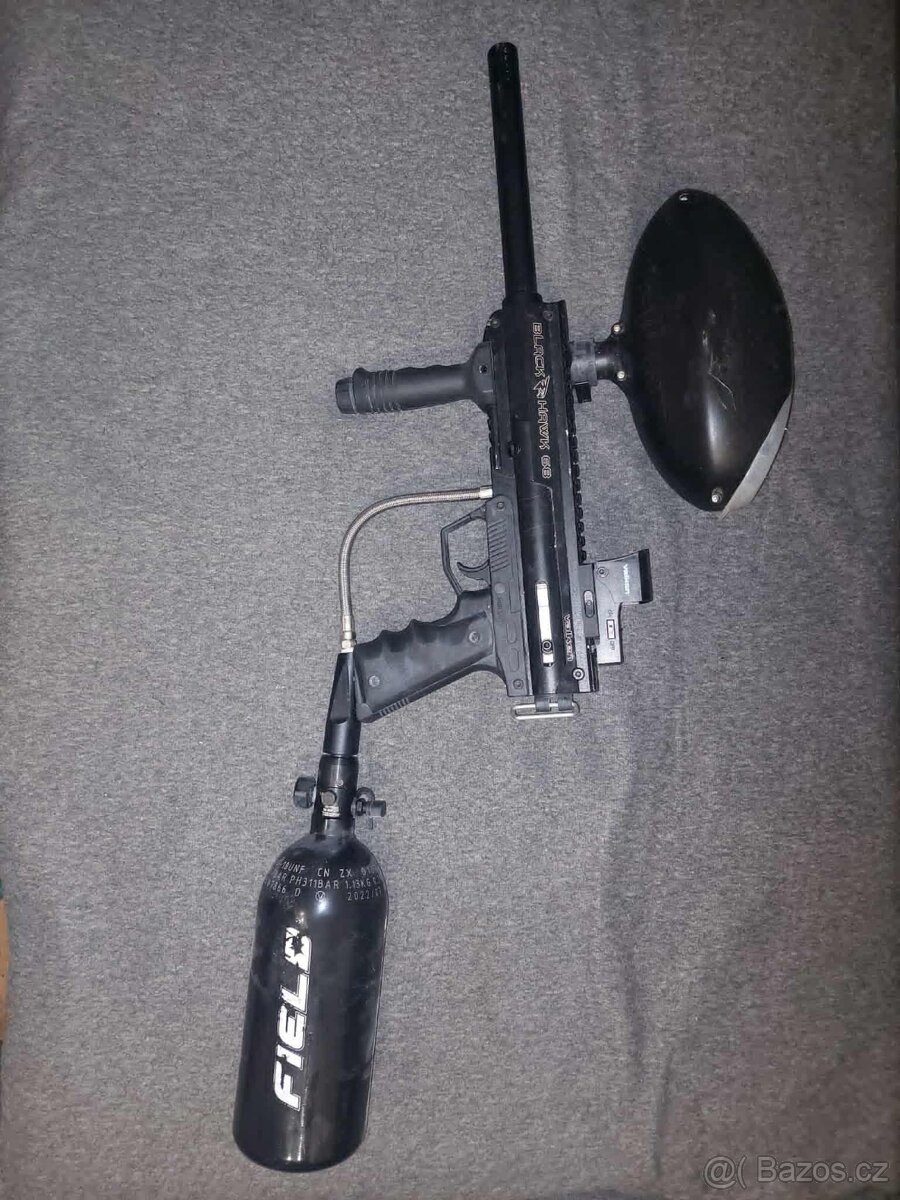 Paintball- Valken SW-1 Blackhawk + lahev + kolimátor + maska