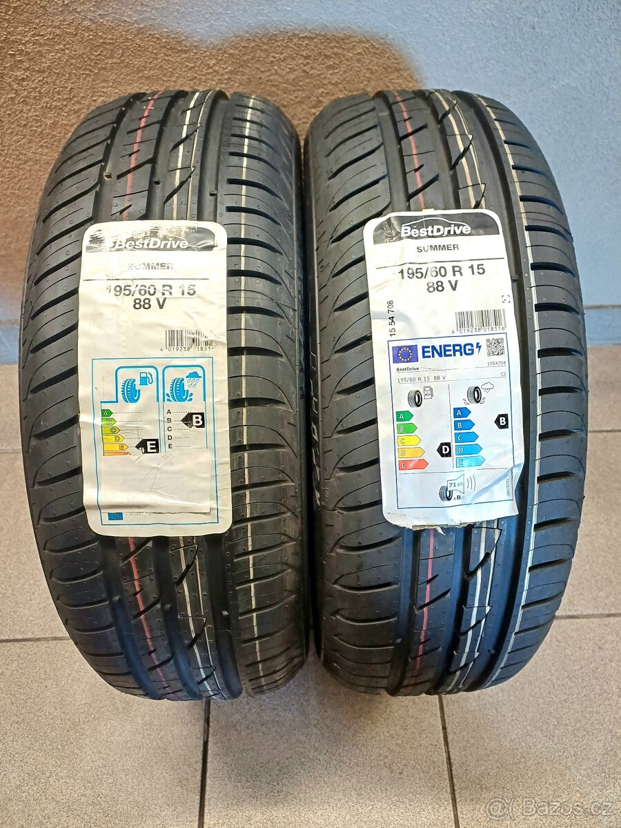 LETNÍ pneu BestDrive 195/60/r15 2ks