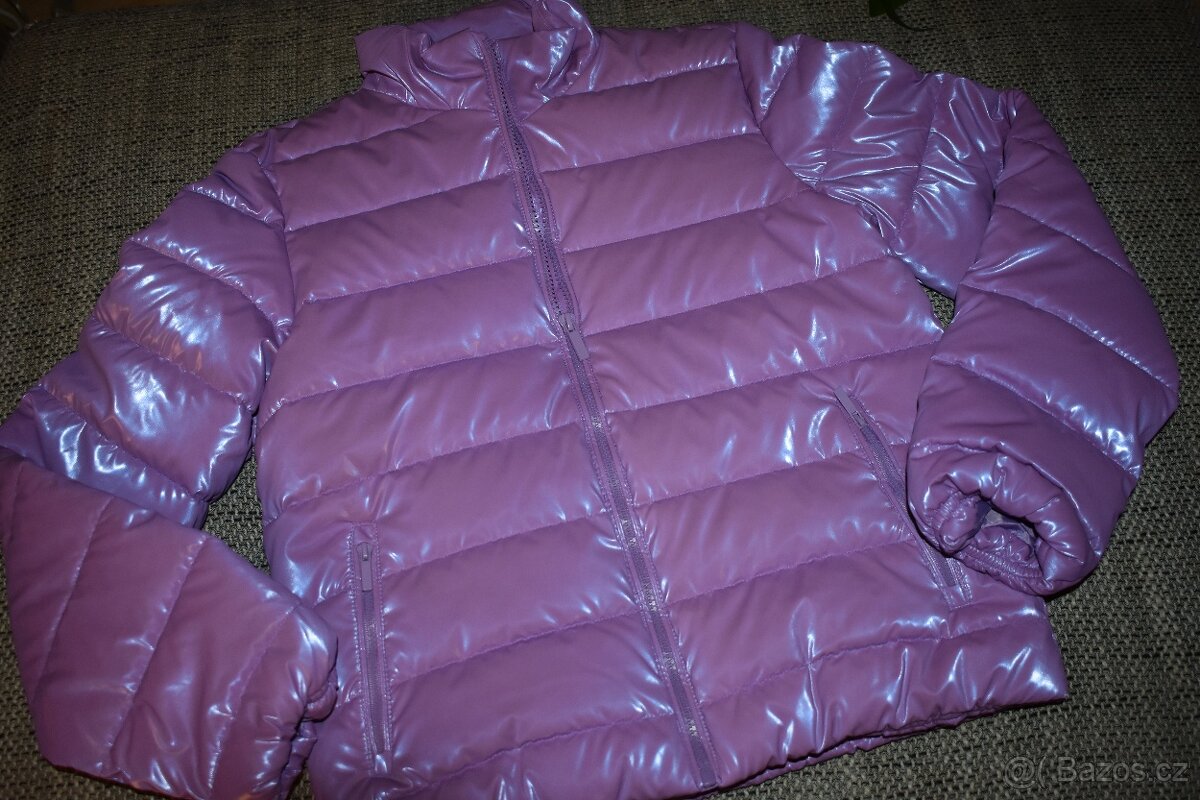Nová fialová bunda Reserved s odlesky, velikost 152