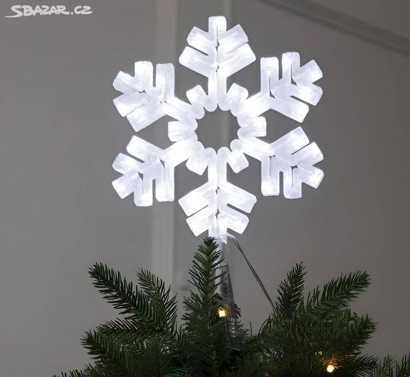 LED sněhová vločka Vánoční , 8 režimů