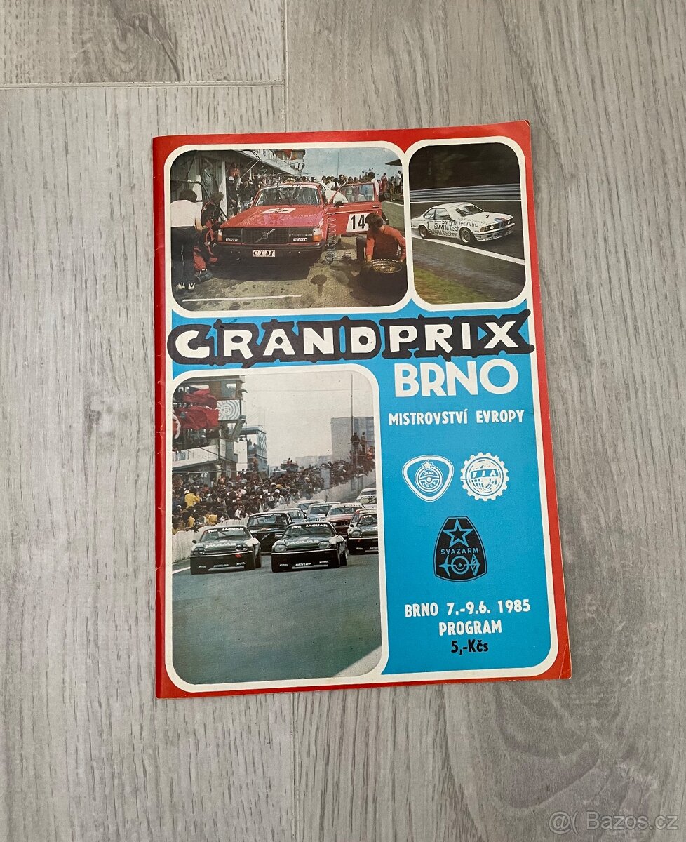 Grand Prix Brno 1985 program