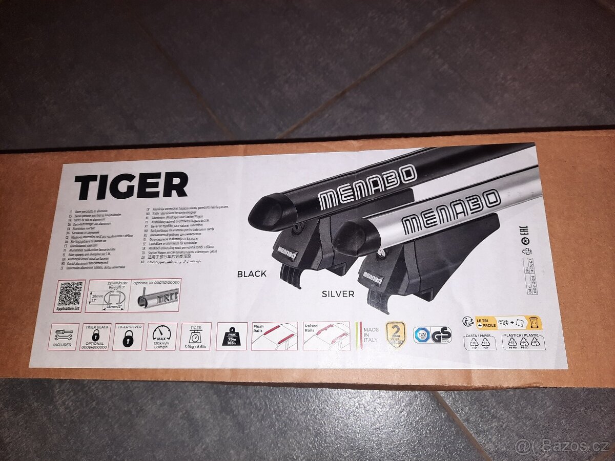 Příčný střešní nosič MENABO TIGER 120cm