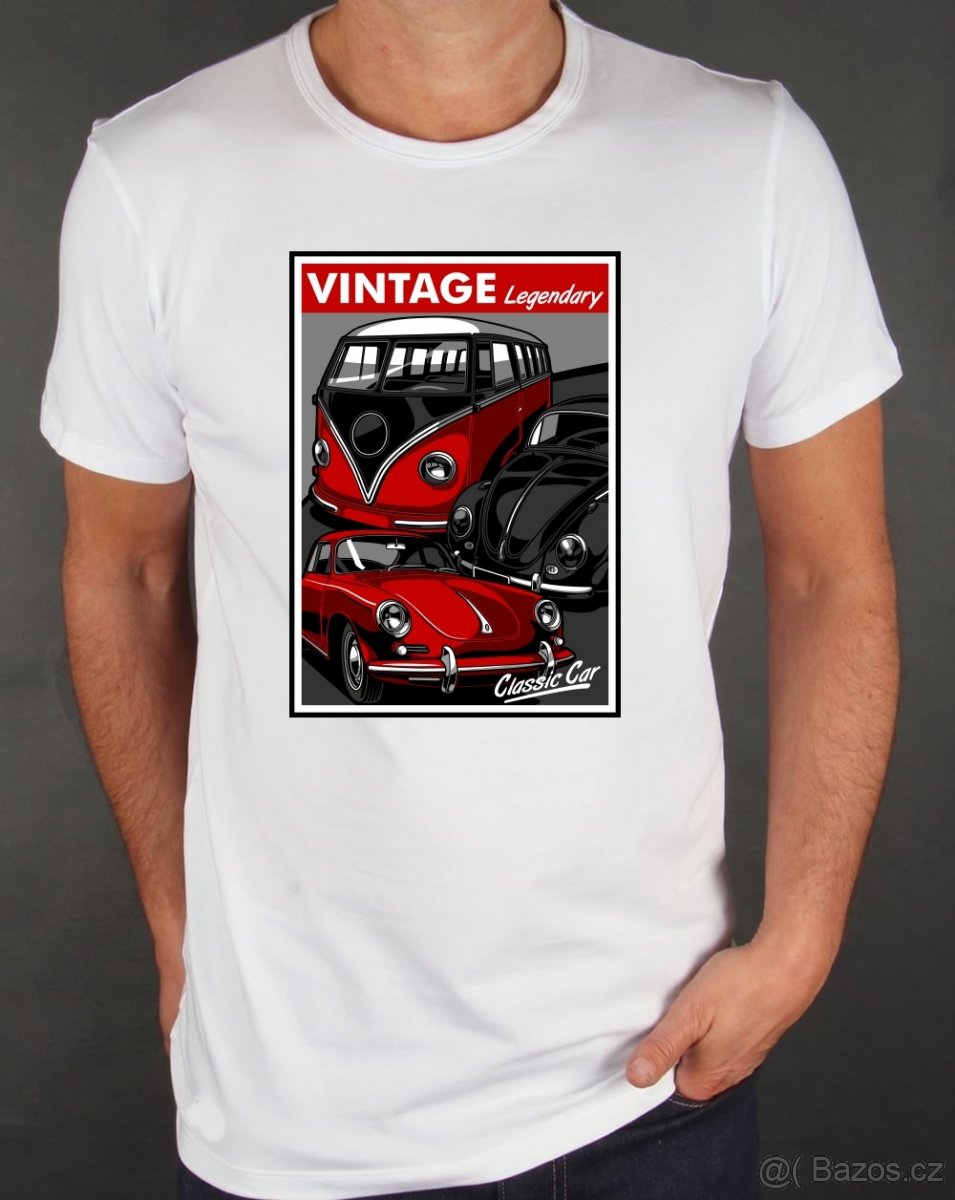 Classic Car - Nové tričko velikostXL 100% bavlna