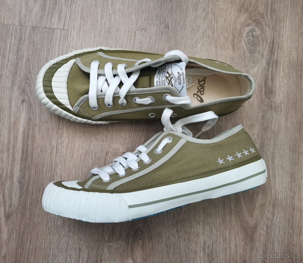 Khaki plátěné tenisky Asics vel. 36