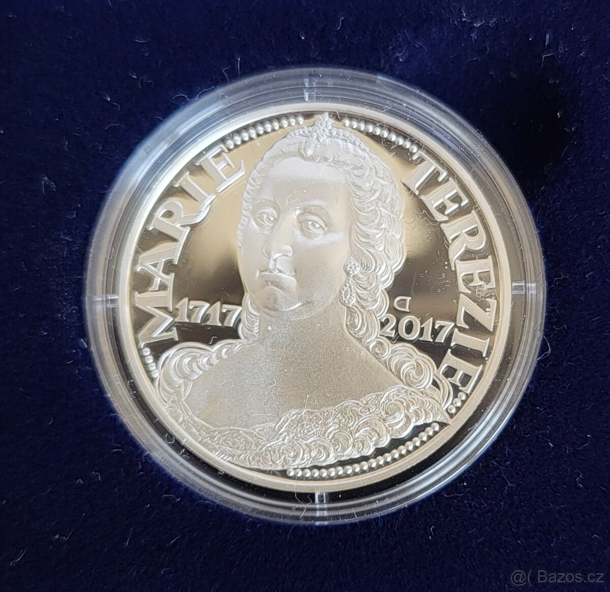 Stříbrná mince ČNB Marie Terezie Proof r.2017