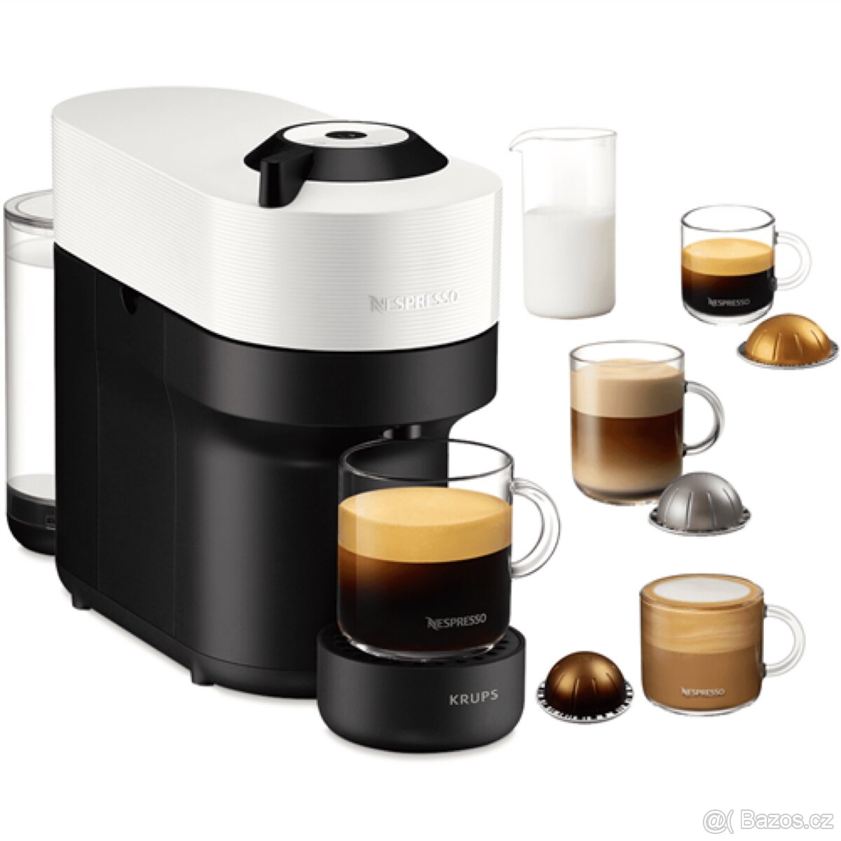 NOVÝ kapslový kávovar Nespresso Vertuo Pop White GDV2