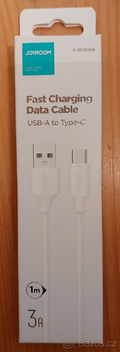 Joyroom - Nabíjecí / Datový Kabel USB - USB ,,C" 3A - 1M