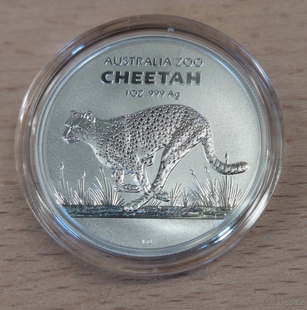 Stříbrná mince Cheetah - 1 Oz gepard