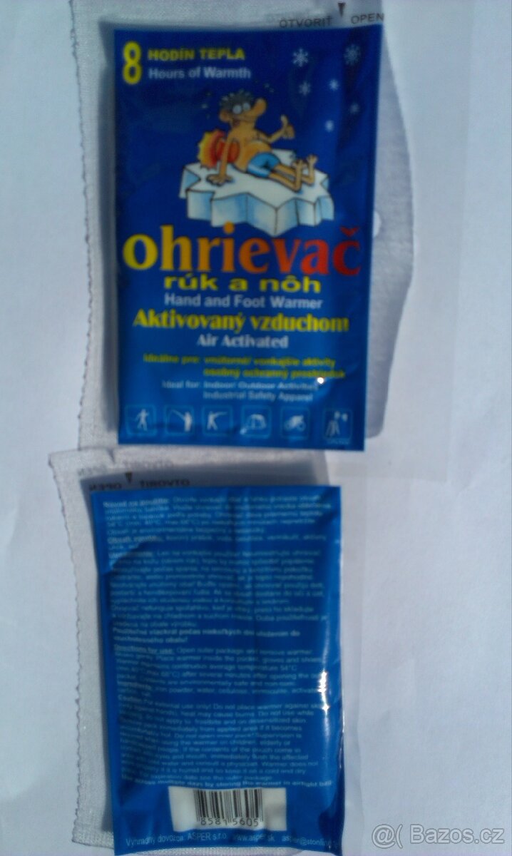 Ohrievač rúk a nôh a iného