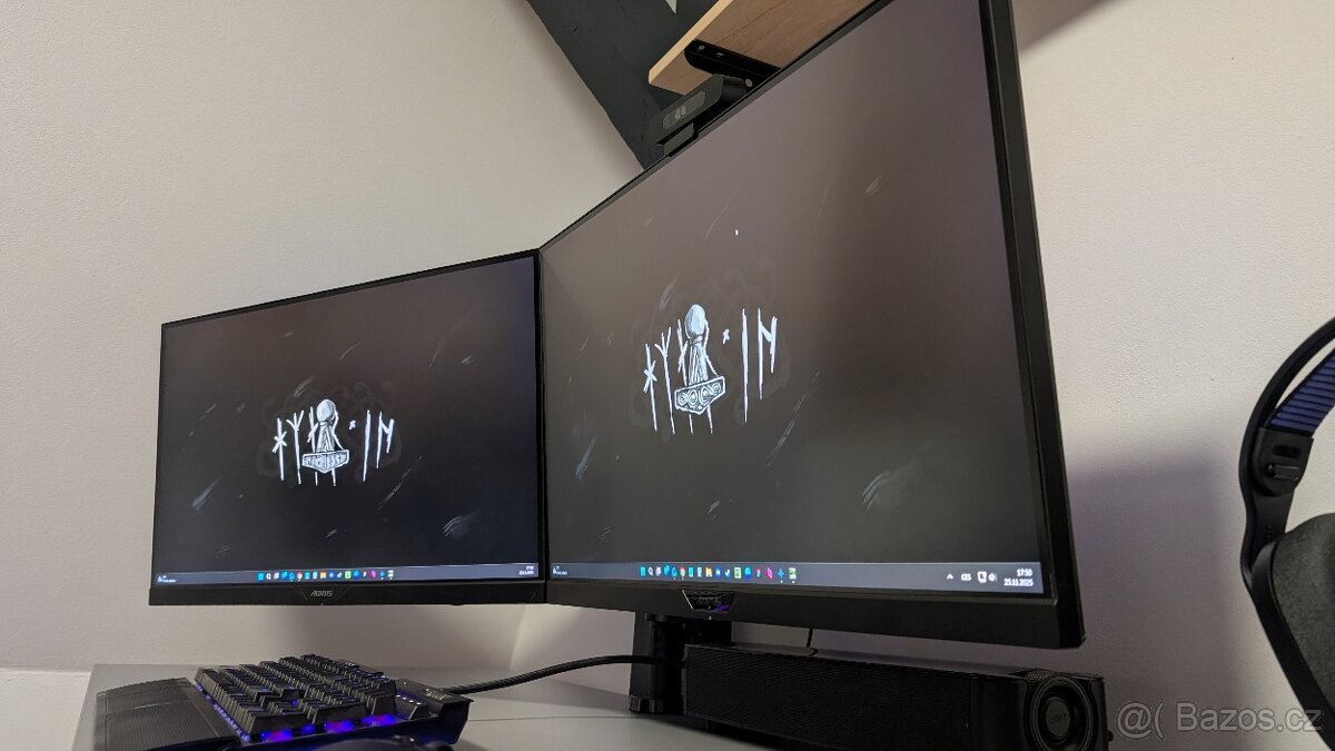 2x 27" monitor GIGABYTE AORUS (FI27Q a FI27Q-P)
