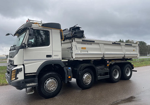 VOLVO FMX 460 8x4 - dvoustranný sklápěč + závěs