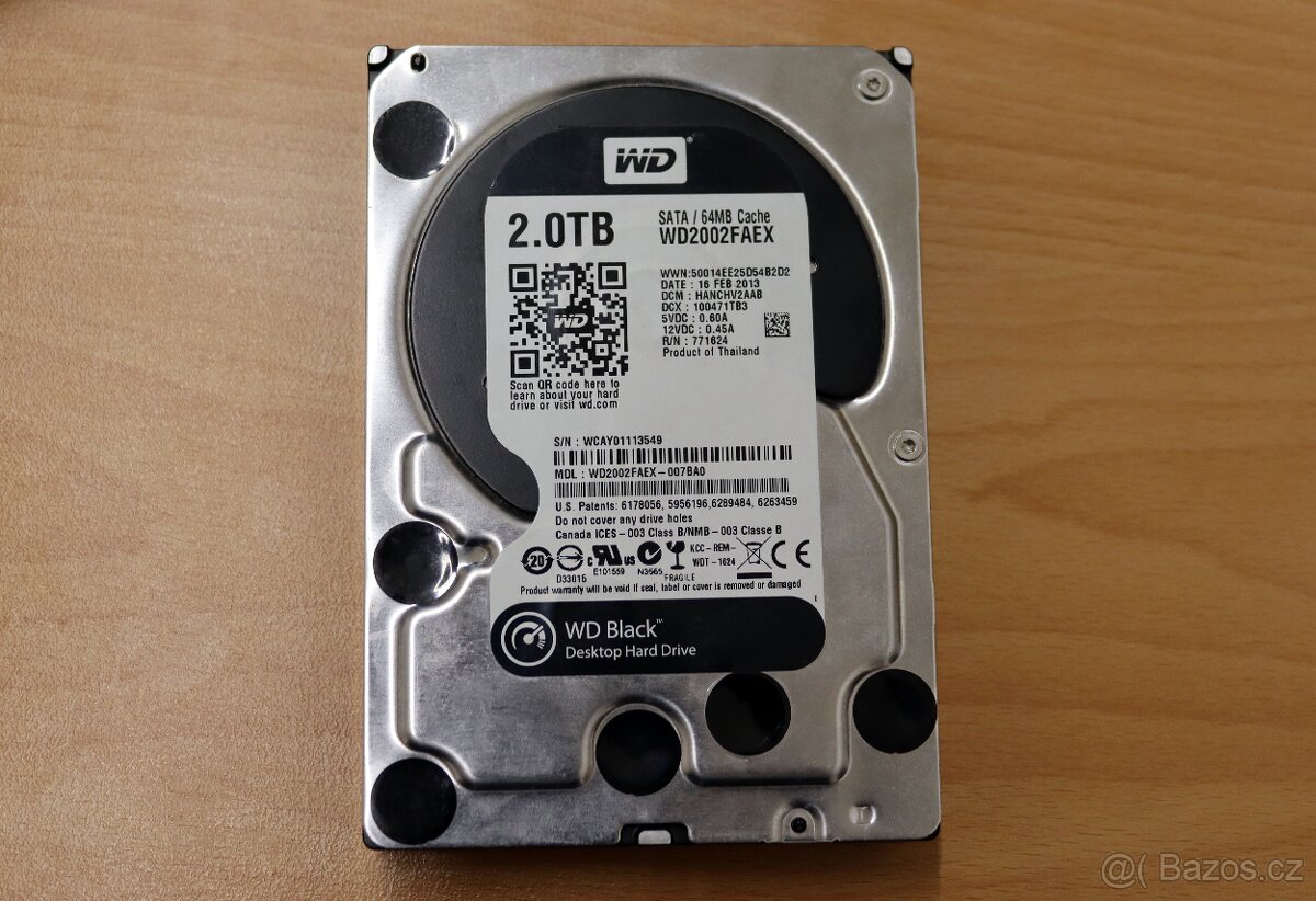 HDD WD Caviar Black EX, 3,5" - 2TB - SLEVA