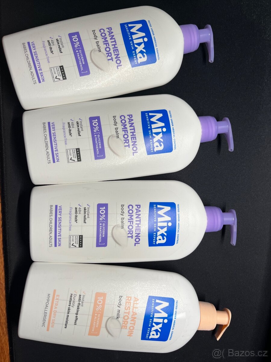 1x Mixa allantoin restore + 3x Mixa panthenol comfort