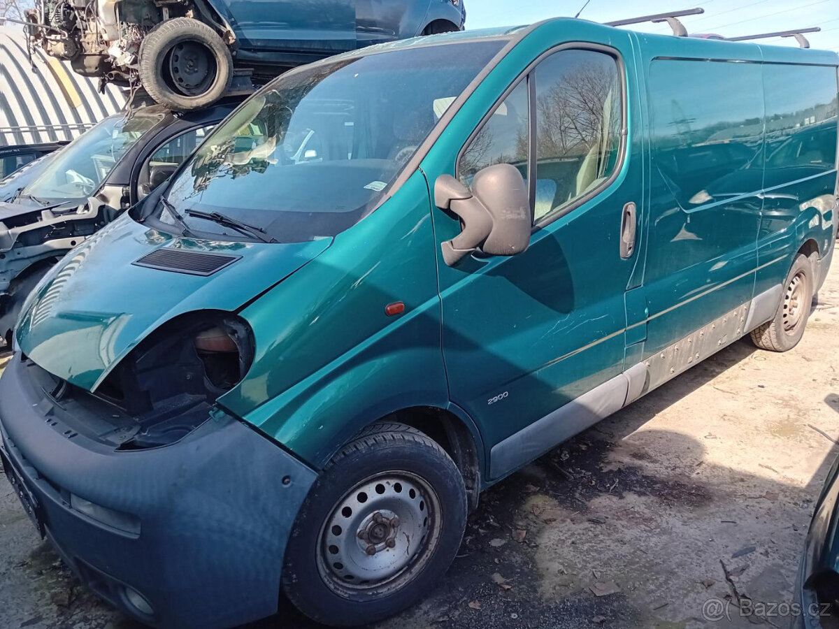 Opel Vivaro 2.5 DTI ( G9U - B7 ) 99kW r.2003 zelená na náhra