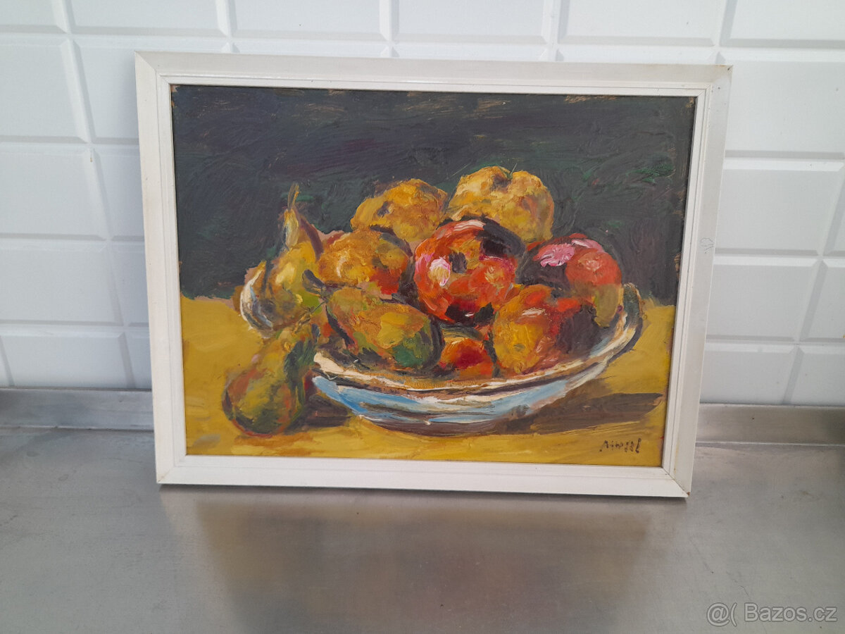 Leopold Musil olej - Ovoce 30 x 40 cm