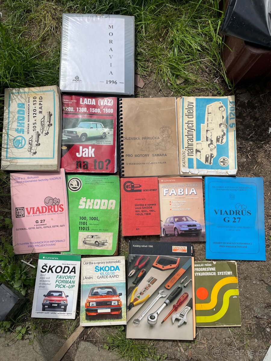 Auto knihy skoda, lada, vaz, viadrus