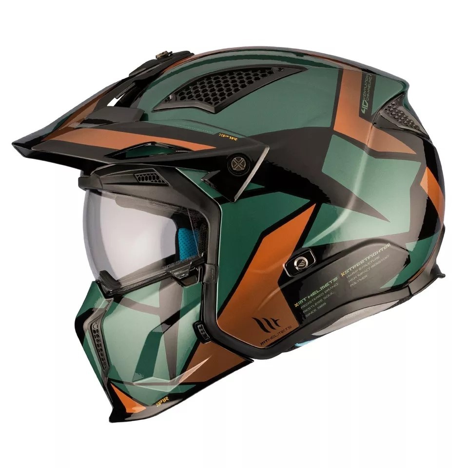 Přilba s maskou MT Streetfighter SV S P1R A9