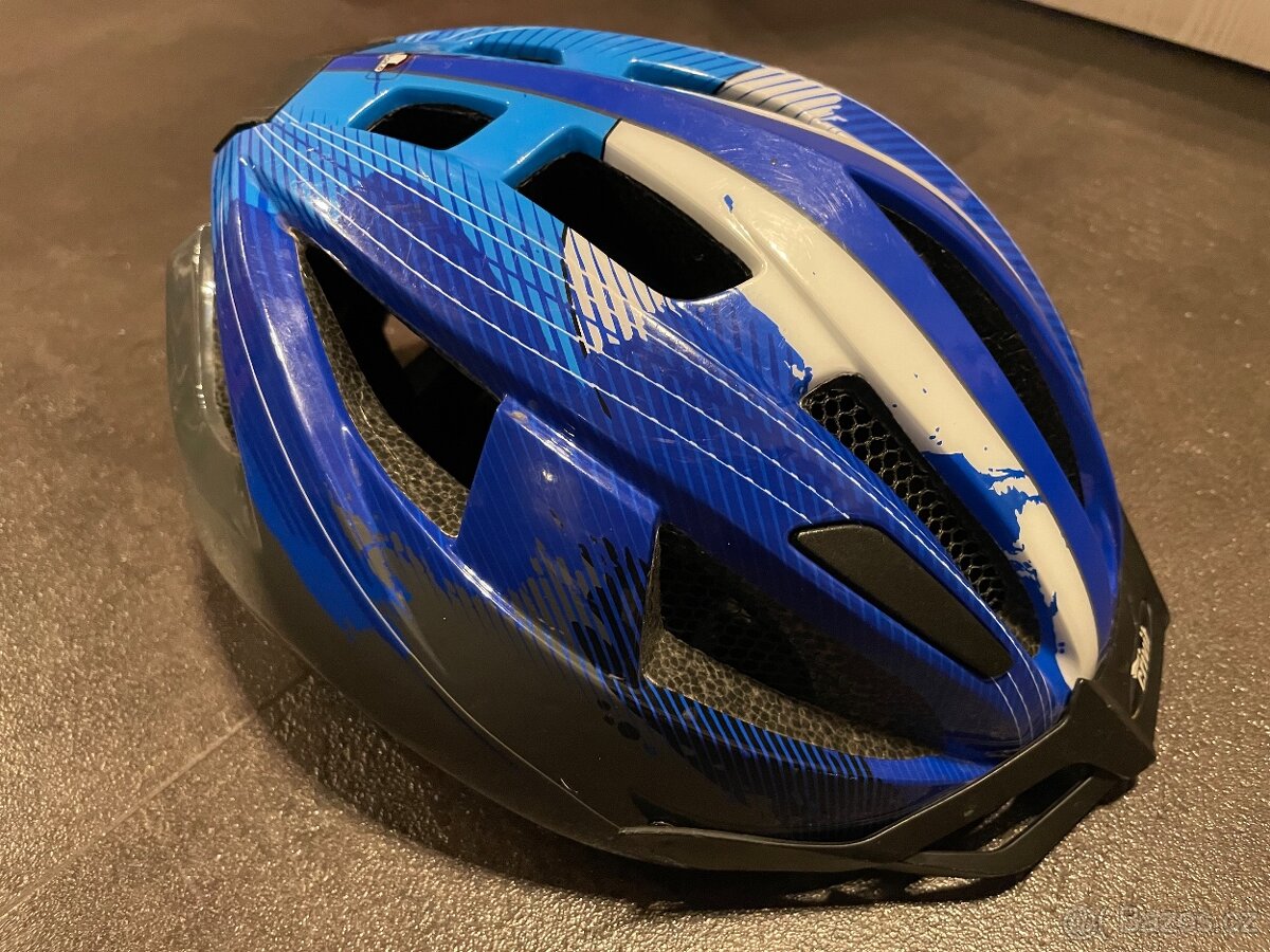 CRIVIT Dětská cyklistická helma s koncovým světlem