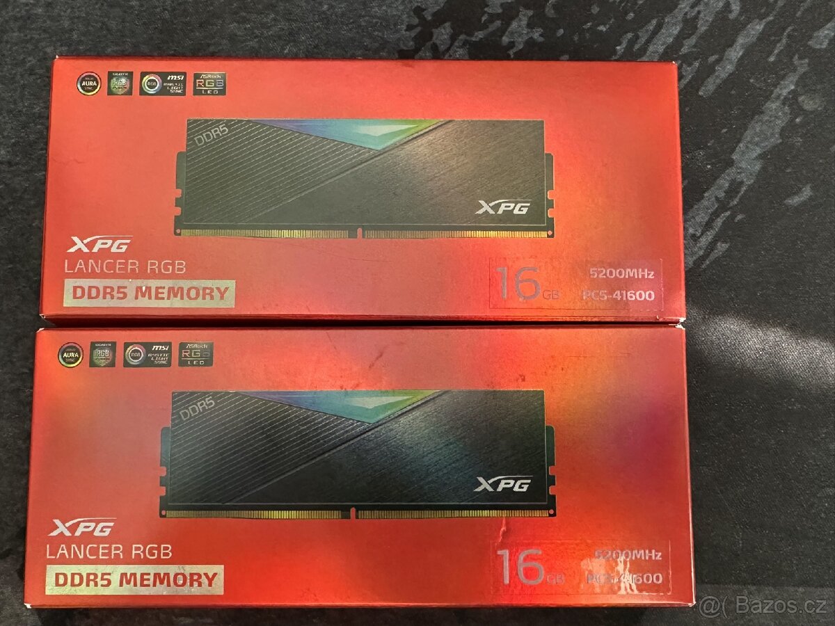 Adata XPG Lancer 32GB 5200MHz CL38 DDR5 DIMM (2x16) RGB