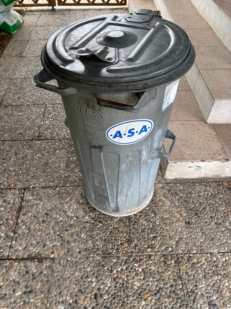 Popelnice Meva 110 l, pozinkovaná, Typ 1008