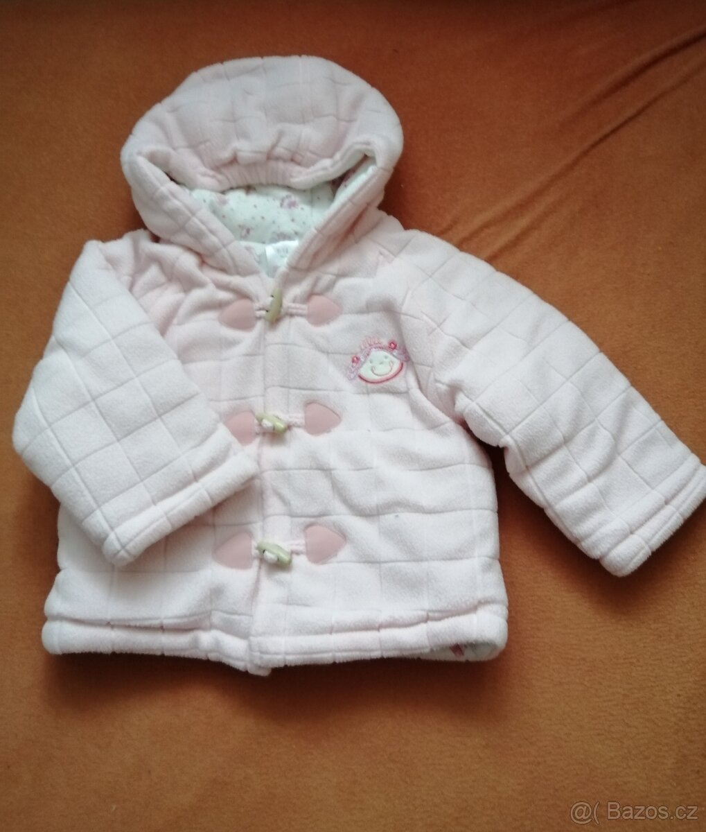 Dívčí zimní teplý prošívaný kabátek, bunda