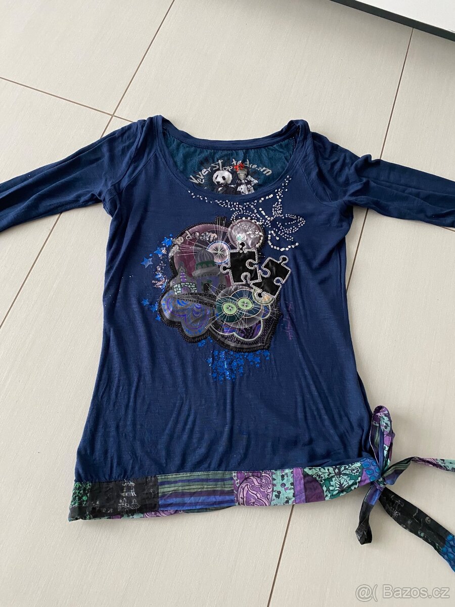 Modra halenka Desigual nenosena