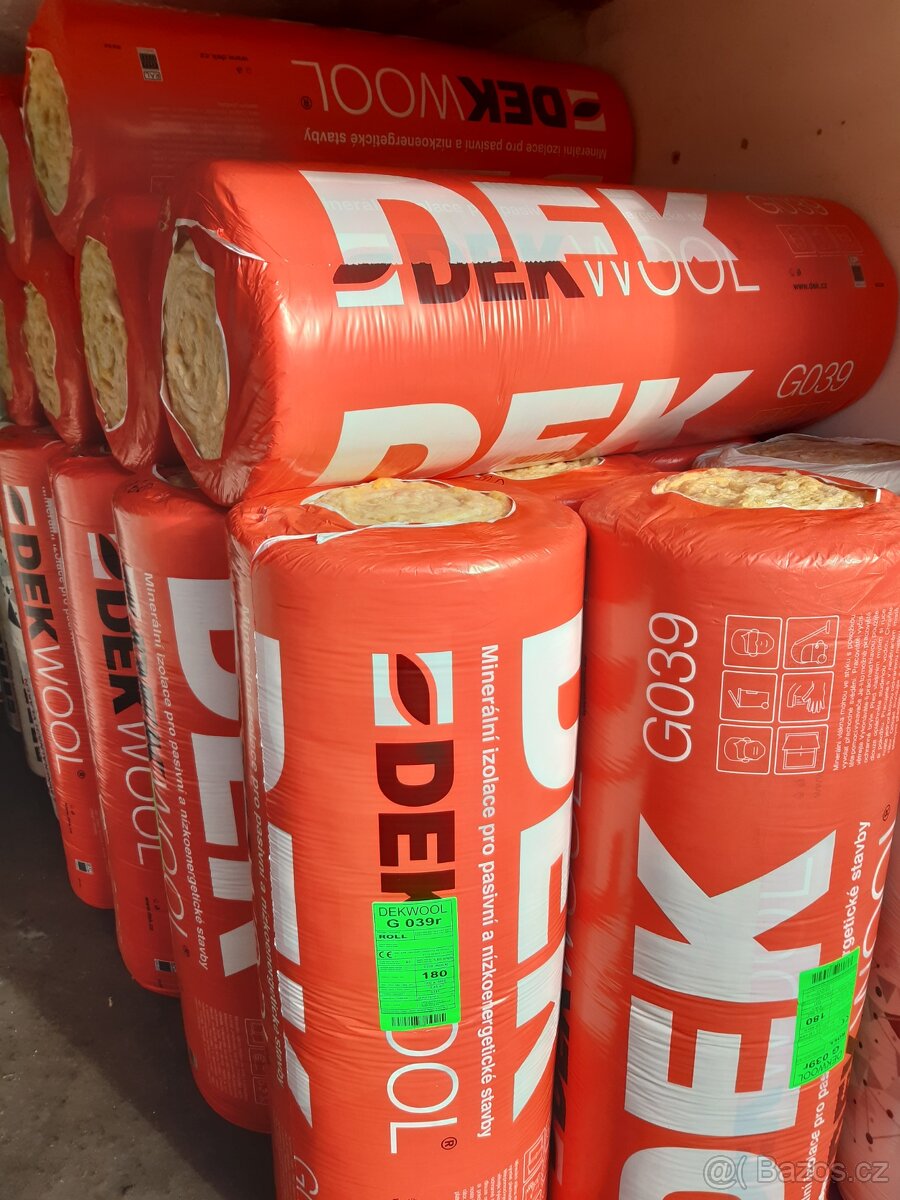 Izolační vata 039. 10-20cm.