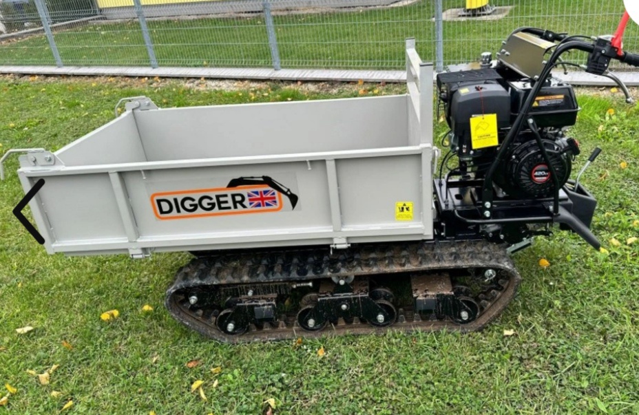 stavební kolečko, velký dumper, pásový dumper